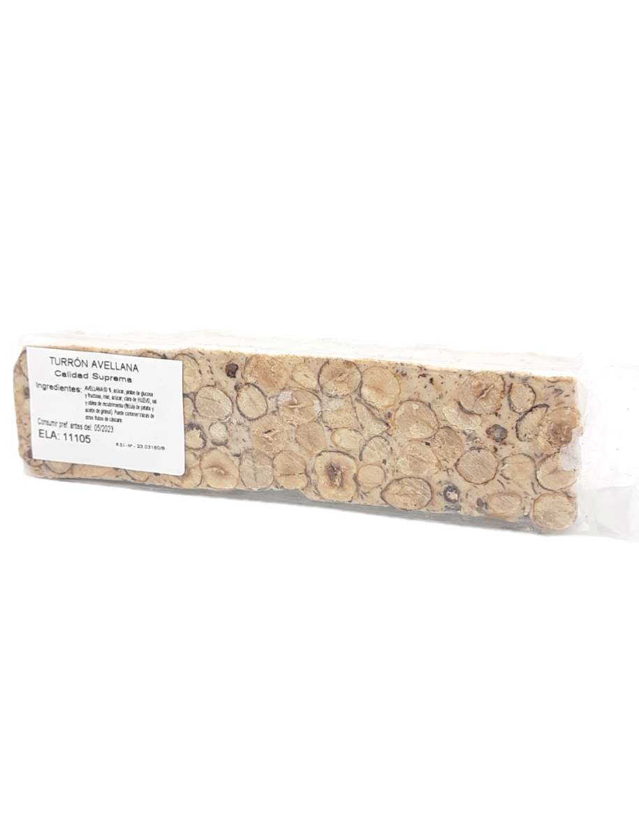 Torró d'avellana qualitat suprema 200gr